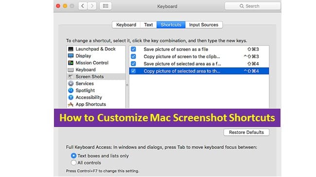 How to Customize Mac Screenshot Shortcuts