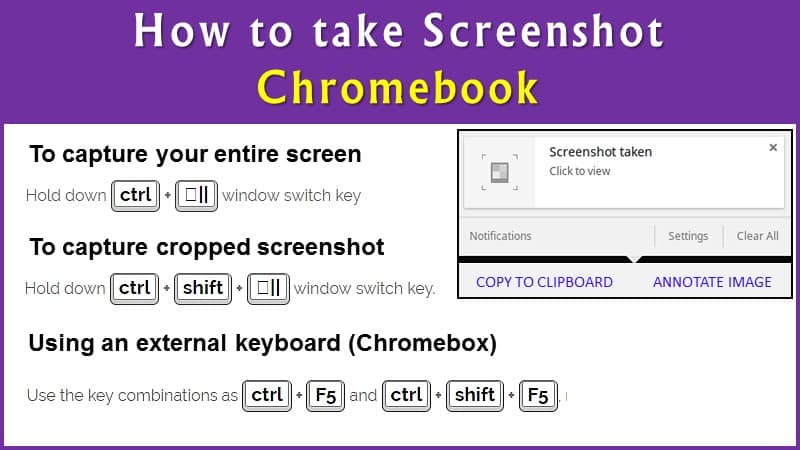How to Take Screenshots (Print Screen) on Chromebook