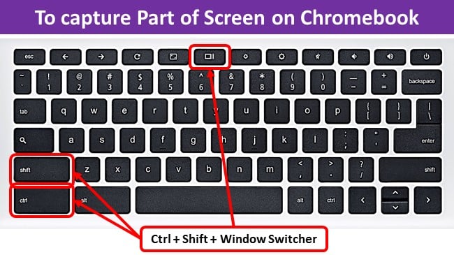 How to capture Part of Screen on Chromebook
