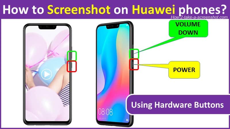 How to Screenshot on Huawei phones using buttons?