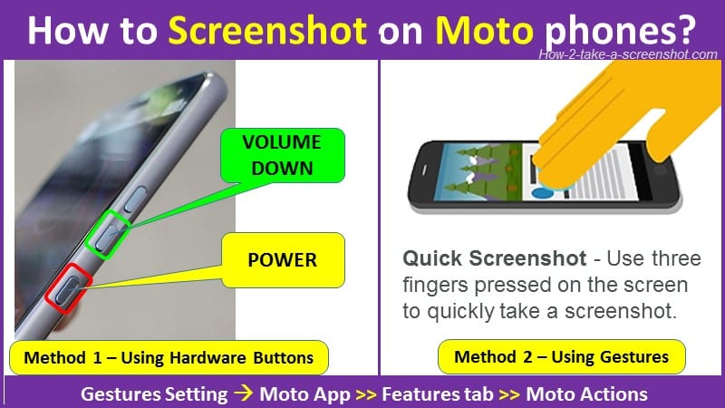 How to Screenshot on Moto phones?