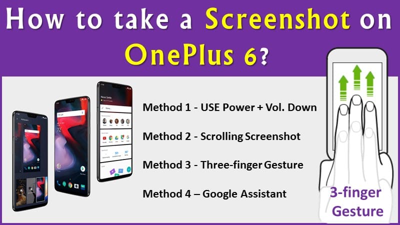 How to take a Screenshot on OnePlus 6