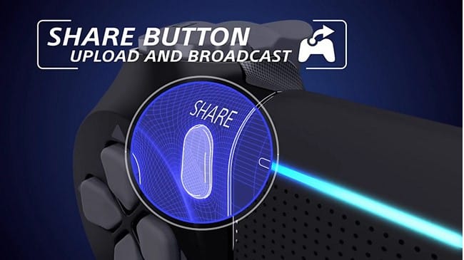 PS4 broadcasting on youtube using share button