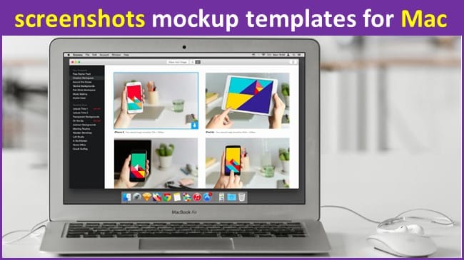 screenshots mockup templates for Mac