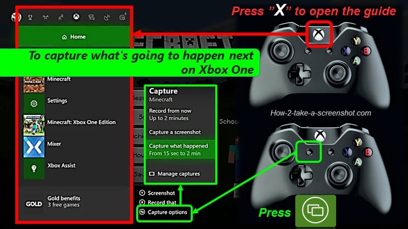 How to capture what's going to happen next on Xbox One?